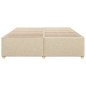 vidaXL Bettgestell ohne Matratze Creme 180x200 cm Stoff vidaXL Bettgestell ohne Matratze Creme 180x200 cm Stoff