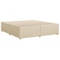 vidaXL Bettgestell ohne Matratze Creme 180x200 cm Stoff vidaXL Bettgestell ohne Matratze Creme 180x200 cm Stoff