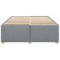 vidaXL Bettgestell ohne Matratze Hellgrau 140x190 cm Stoff vidaXL Bettgestell ohne Matratze Hellgrau 140x190 cm Stoff