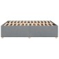 vidaXL Bettgestell ohne Matratze Hellgrau 140x190 cm Stoff vidaXL Bettgestell ohne Matratze Hellgrau 140x190 cm Stoff