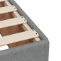 vidaXL Bettgestell ohne Matratze Hellgrau 140x190 cm Stoff vidaXL Bettgestell ohne Matratze Hellgrau 140x190 cm Stoff