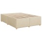 vidaXL Bettgestell ohne Matratze Creme 160x200 cm Stoff vidaXL Bettgestell ohne Matratze Creme 160x200 cm Stoff