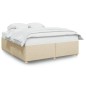 vidaXL Bettgestell ohne Matratze Creme 200x200 cm Stoff vidaXL Bettgestell ohne Matratze Creme 200x200 cm Stoff