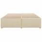 vidaXL Bettgestell ohne Matratze Creme 200x200 cm Stoff vidaXL Bettgestell ohne Matratze Creme 200x200 cm Stoff