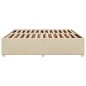 vidaXL Bettgestell ohne Matratze Creme 200x200 cm Stoff vidaXL Bettgestell ohne Matratze Creme 200x200 cm Stoff