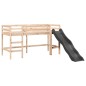 vidaXL Kinderhochbett mit Vorhängen Weiß Schwarz 90x190 cm Kiefernholz vidaXL Kinderhochbett mit Vorhängen Weiß Schwarz 90x190 cm Kiefernholz