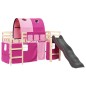 vidaXL Kinderhochbett mit Tunnel Rosa 90x190 cm Massivholz Kiefer vidaXL Kinderhochbett mit Tunnel Rosa 90x190 cm Massivholz Kiefer