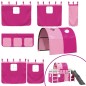 vidaXL Kinderhochbett mit Tunnel Rosa 90x200 cm Massivholz Kiefer vidaXL Kinderhochbett mit Tunnel Rosa 90x200 cm Massivholz Kiefer
