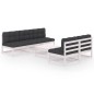 6-tlg. Garten-Lounge-Set mit Kissen Kiefer Massivholz 6-tlg. Garten-Lounge-Set mit Kissen Kiefer Massivholz