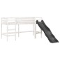 vidaXL Kinderhochbett mit Tunnel Weiß & Schwarz 90x200 cm Kiefernholz vidaXL Kinderhochbett mit Tunnel Weiß & Schwarz 90x200 cm Kiefernholz