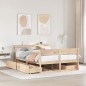 vidaXL Massivholzbett ohne Matratze 120x200 cm Kiefernholz vidaXL Massivholzbett ohne Matratze 120x200 cm Kiefernholz