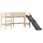 vidaXL Kinderhochbett mit Tunnel Weiß & Schwarz 90x190 cm Kiefernholz vidaXL Kinderhochbett mit Tunnel Weiß & Schwarz 90x190 cm Kiefernholz