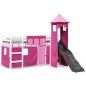 vidaXL Kinderhochbett mit Turm Rosa 90x200 cm Massivholz Kiefer vidaXL Kinderhochbett mit Turm Rosa 90x200 cm Massivholz Kiefer