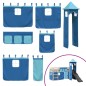vidaXL Kinderhochbett mit Turm Blau 90x190 cm Massivholz Kiefer vidaXL Kinderhochbett mit Turm Blau 90x190 cm Massivholz Kiefer