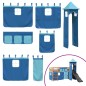 vidaXL Kinderhochbett mit Turm Blau 90x190 cm Massivholz Kiefer vidaXL Kinderhochbett mit Turm Blau 90x190 cm Massivholz Kiefer