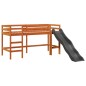 vidaXL Kinderhochbett mit Turm Blau 90x190 cm Massivholz Kiefer vidaXL Kinderhochbett mit Turm Blau 90x190 cm Massivholz Kiefer