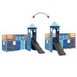 vidaXL Kinderhochbett mit Turm Blau 90x190 cm Massivholz Kiefer vidaXL Kinderhochbett mit Turm Blau 90x190 cm Massivholz Kiefer