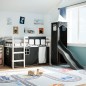 vidaXL Kinderhochbett mit Turm Weiß & Schwarz 90x200 cm Kiefernholz vidaXL Kinderhochbett mit Turm Weiß & Schwarz 90x200 cm Kiefernholz