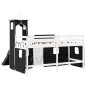 vidaXL Kinderhochbett mit Turm Weiß & Schwarz 90x200 cm Kiefernholz vidaXL Kinderhochbett mit Turm Weiß & Schwarz 90x200 cm Kiefernholz