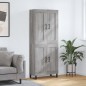 Highboard Grau Sonoma 69,5x34x180 cm Holzwerkstoff Highboard Grau Sonoma 69,5x34x180 cm Holzwerkstoff