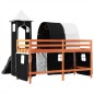 vidaXL Kinderhochbett mit Turm Weiß & Schwarz 80x200 cm Kiefernholz vidaXL Kinderhochbett mit Turm Weiß & Schwarz 80x200 cm Kiefernholz