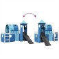vidaXL Kinderhochbett mit Turm Blau 90x200 cm Massivholz Kiefer vidaXL Kinderhochbett mit Turm Blau 90x200 cm Massivholz Kiefer