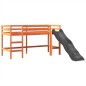 vidaXL Kinderhochbett mit Turm Blau 90x190 cm Massivholz Kiefer vidaXL Kinderhochbett mit Turm Blau 90x190 cm Massivholz Kiefer