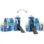vidaXL Kinderhochbett mit Turm Blau 90x190 cm Massivholz Kiefer vidaXL Kinderhochbett mit Turm Blau 90x190 cm Massivholz Kiefer