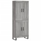 Highboard Grau Sonoma 69,5x34x180 cm Holzwerkstoff Highboard Grau Sonoma 69,5x34x180 cm Holzwerkstoff
