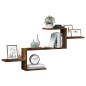 vidaXL Wandregal Räuchereiche 104x15x49 cm Holzwerkstoff vidaXL Wandregal Räuchereiche 104x15x49 cm Holzwerkstoff