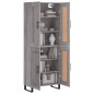 Highboard Grau Sonoma 69,5x34x180 cm Holzwerkstoff Highboard Grau Sonoma 69,5x34x180 cm Holzwerkstoff