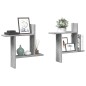 vidaXL Wandregale 2 Stk. Grau Sonoma 50x12x50 cm Holzwerkstoff vidaXL Wandregale 2 Stk. Grau Sonoma 50x12x50 cm Holzwerkstoff