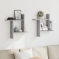vidaXL Wandregale 2 Stk. Grau Sonoma 50x12x50 cm Holzwerkstoff vidaXL Wandregale 2 Stk. Grau Sonoma 50x12x50 cm Holzwerkstoff