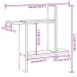 vidaXL Wandregale 2 Stk. Grau Sonoma 50x12x50 cm Holzwerkstoff vidaXL Wandregale 2 Stk. Grau Sonoma 50x12x50 cm Holzwerkstoff
