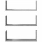 vidaXL Wandregale 3 Stk. Grau Sonoma 58x18x18 cm Holzwerkstoff vidaXL Wandregale 3 Stk. Grau Sonoma 58x18x18 cm Holzwerkstoff