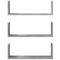 vidaXL Wandregale 3 Stk. Betongrau 58x18x18 cm Holzwerkstoff vidaXL Wandregale 3 Stk. Betongrau 58x18x18 cm Holzwerkstoff