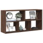 vidaXL Wandregal Braun Eichen-Optik 100x25x50 cm Holzwerkstoff vidaXL Wandregal Braun Eichen-Optik 100x25x50 cm Holzwerkstoff