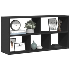 vidaXL Wandregal Schwarz 100x25x50 cm Holzwerkstoff