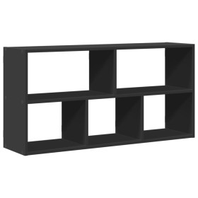 vidaXL Wandregal Schwarz 100x25x50 cm Holzwerkstoff