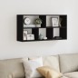 vidaXL Wandregal Schwarz 100x25x50 cm Holzwerkstoff vidaXL Wandregal Schwarz 100x25x50 cm Holzwerkstoff