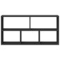 vidaXL Wandregal Schwarz 100x25x50 cm Holzwerkstoff vidaXL Wandregal Schwarz 100x25x50 cm Holzwerkstoff