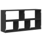 vidaXL Wandregal Schwarz 100x25x50 cm Holzwerkstoff vidaXL Wandregal Schwarz 100x25x50 cm Holzwerkstoff