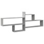 vidaXL Wandregal Betongrau 167,5x18x68 cm Holzwerkstoff vidaXL Wandregal Betongrau 167,5x18x68 cm Holzwerkstoff