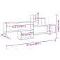 vidaXL Wandregal Betongrau 167,5x18x68 cm Holzwerkstoff vidaXL Wandregal Betongrau 167,5x18x68 cm Holzwerkstoff