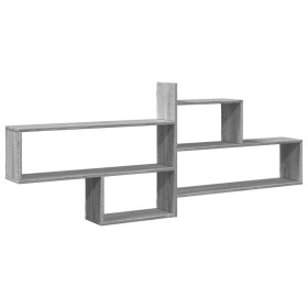 vidaXL Wandregal Grau Sonoma 167,5x18x68 cm Holzwerkstoff