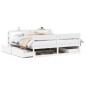 vidaXL Massivholzbett ohne Matratze Weiß 180x200 cm Kiefernholz vidaXL Massivholzbett ohne Matratze Weiß 180x200 cm Kiefernholz