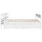 vidaXL Massivholzbett ohne Matratze Weiß 180x200 cm Kiefernholz vidaXL Massivholzbett ohne Matratze Weiß 180x200 cm Kiefernholz