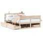 vidaXL Massivholzbett ohne Matratze 150x200 cm Kiefernholz vidaXL Massivholzbett ohne Matratze 150x200 cm Kiefernholz