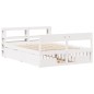 vidaXL Massivholzbett ohne Matratze Weiß 120x190 cm Kiefernholz vidaXL Massivholzbett ohne Matratze Weiß 120x190 cm Kiefernholz