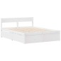 vidaXL Massivholzbett ohne Matratze Weiß 120x190 cm Kiefernholz vidaXL Massivholzbett ohne Matratze Weiß 120x190 cm Kiefernholz